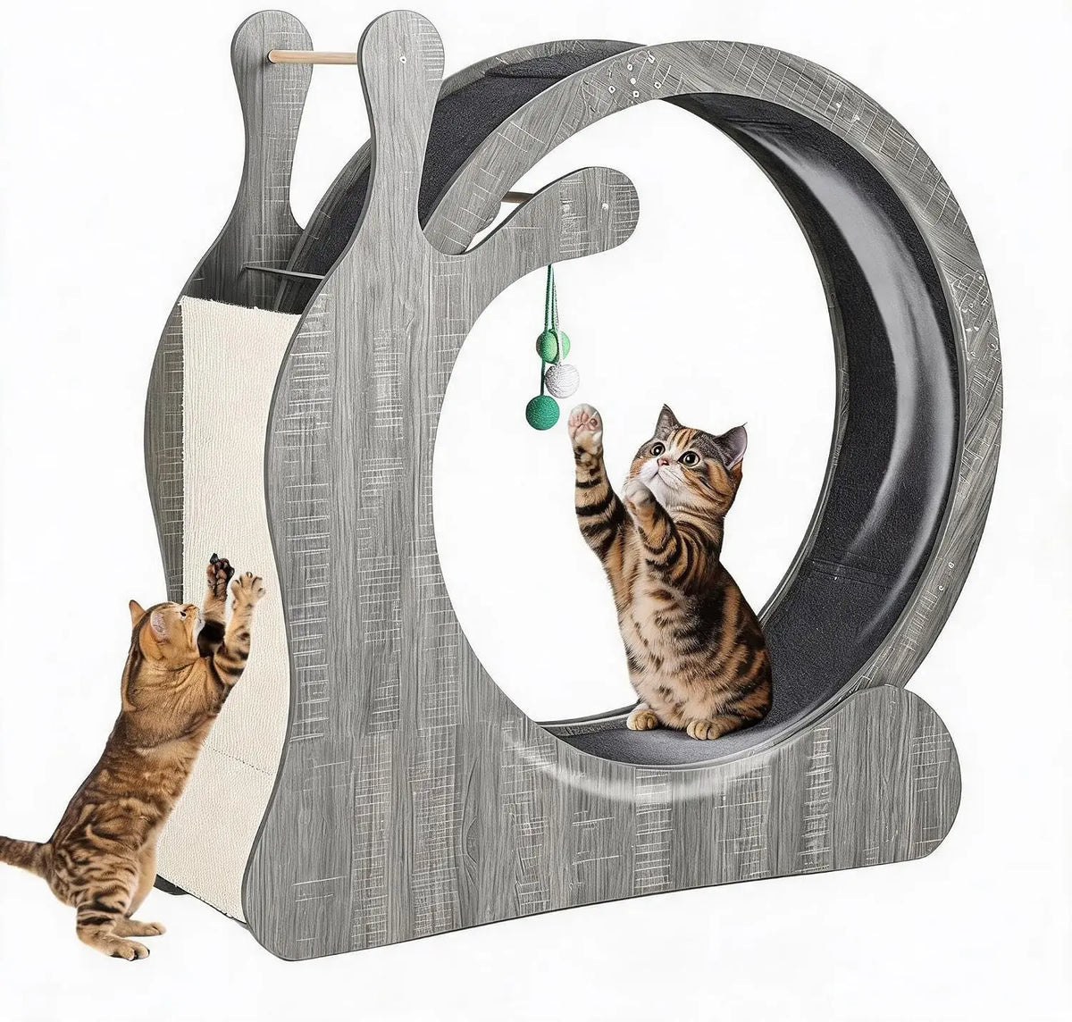 Garvee Cat Exercise Wheel With Scratching Board And Play Balls
