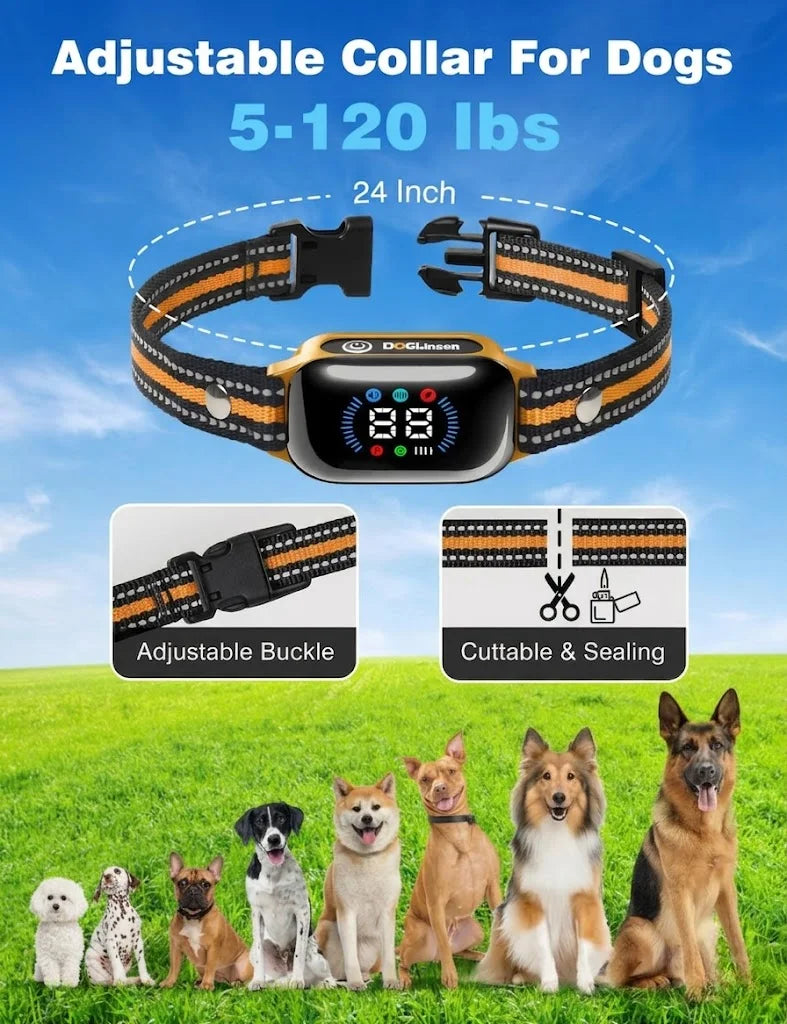 PaiPaitek Waterproof Dog Training Collar With Bark Control Remote