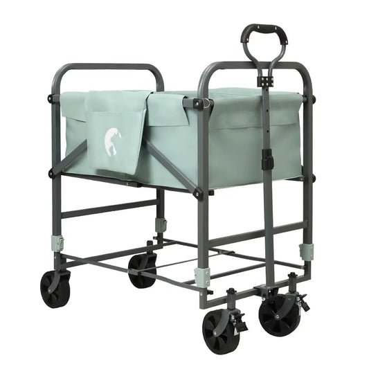 Adjustable Elevated Dog Bathtub With Wheels, Foldable Pet Washing Station