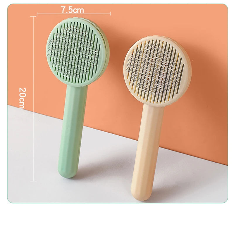 Self Cleaning Pet Hair Removal Comb For Cats And Dogs
