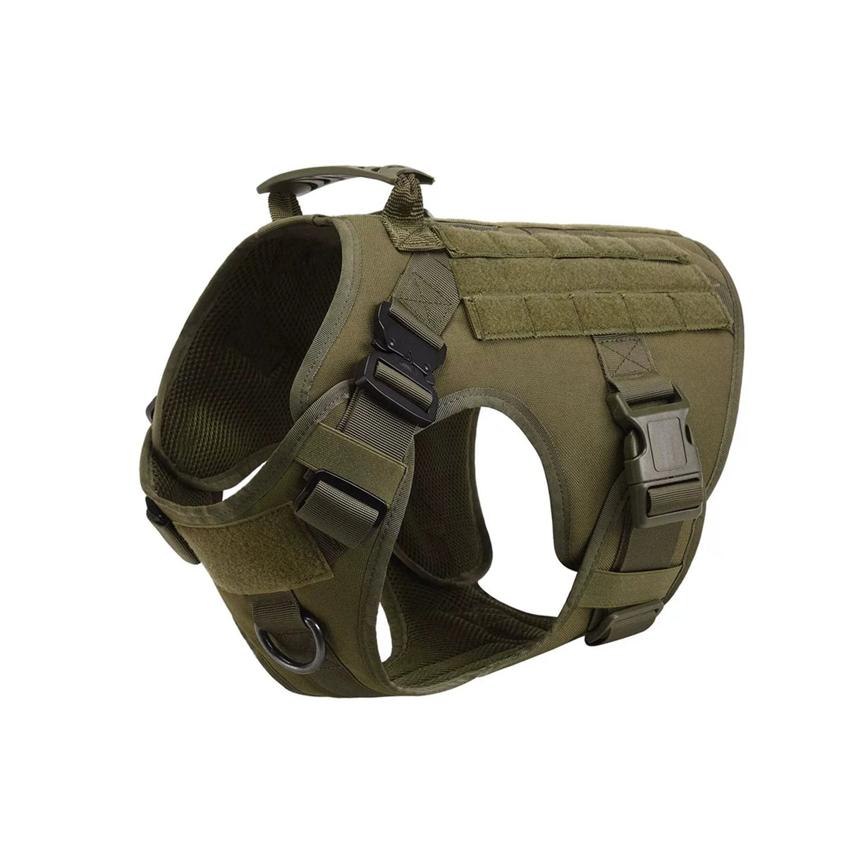 Petavel Tactical Dog Harness With Molle Pockets For Training