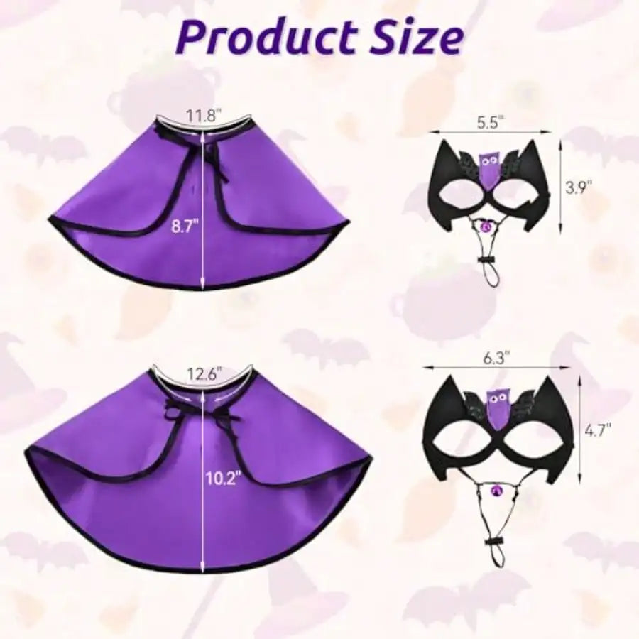 Vampire Halloween Cape Costume Bat Mask For Cats And Dogs
