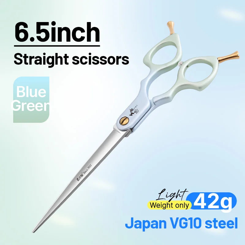Fenice VG10 Steel Curved Dog Grooming Shears for Professional Cutting