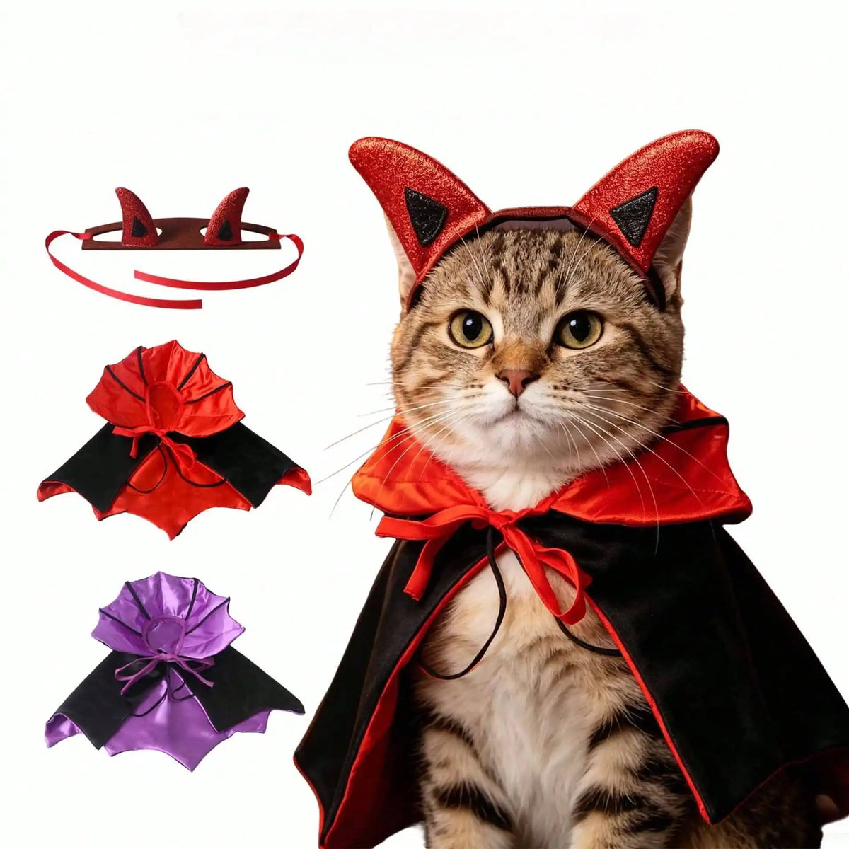 Halloween Bat Wing Pet Costume Cape for Dogs and Cats