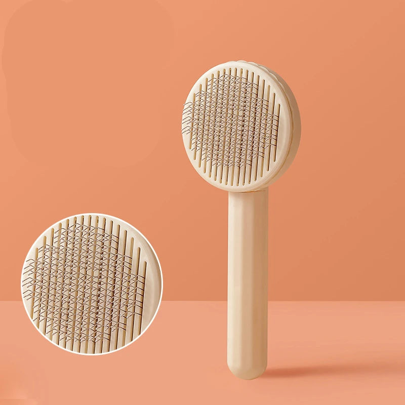 Self Cleaning Pet Hair Removal Comb For Cats And Dogs