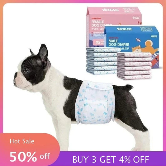 Super Absorbent Disposable Pet Diapers Leakproof Dog And Cat Nappies