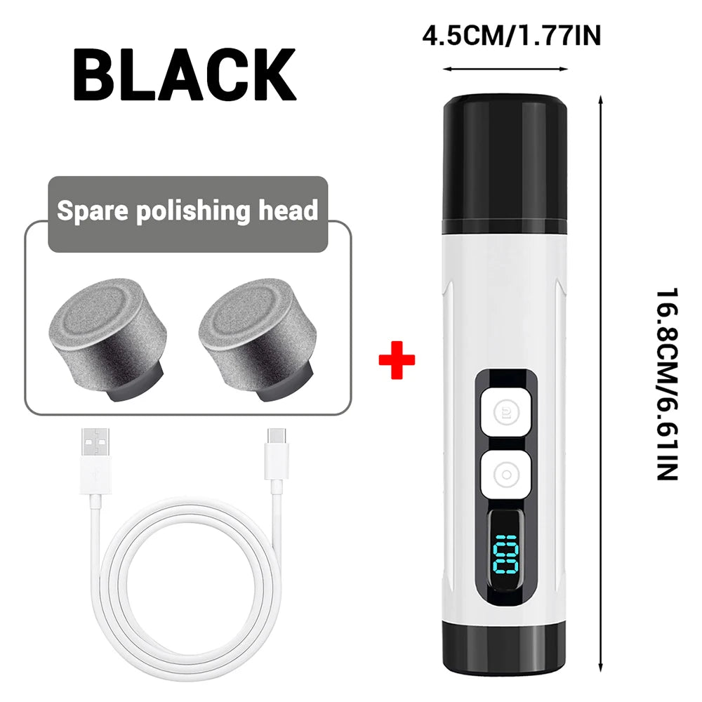 Electric Pet Nail Grinder With 3 Speed Settings LED Light