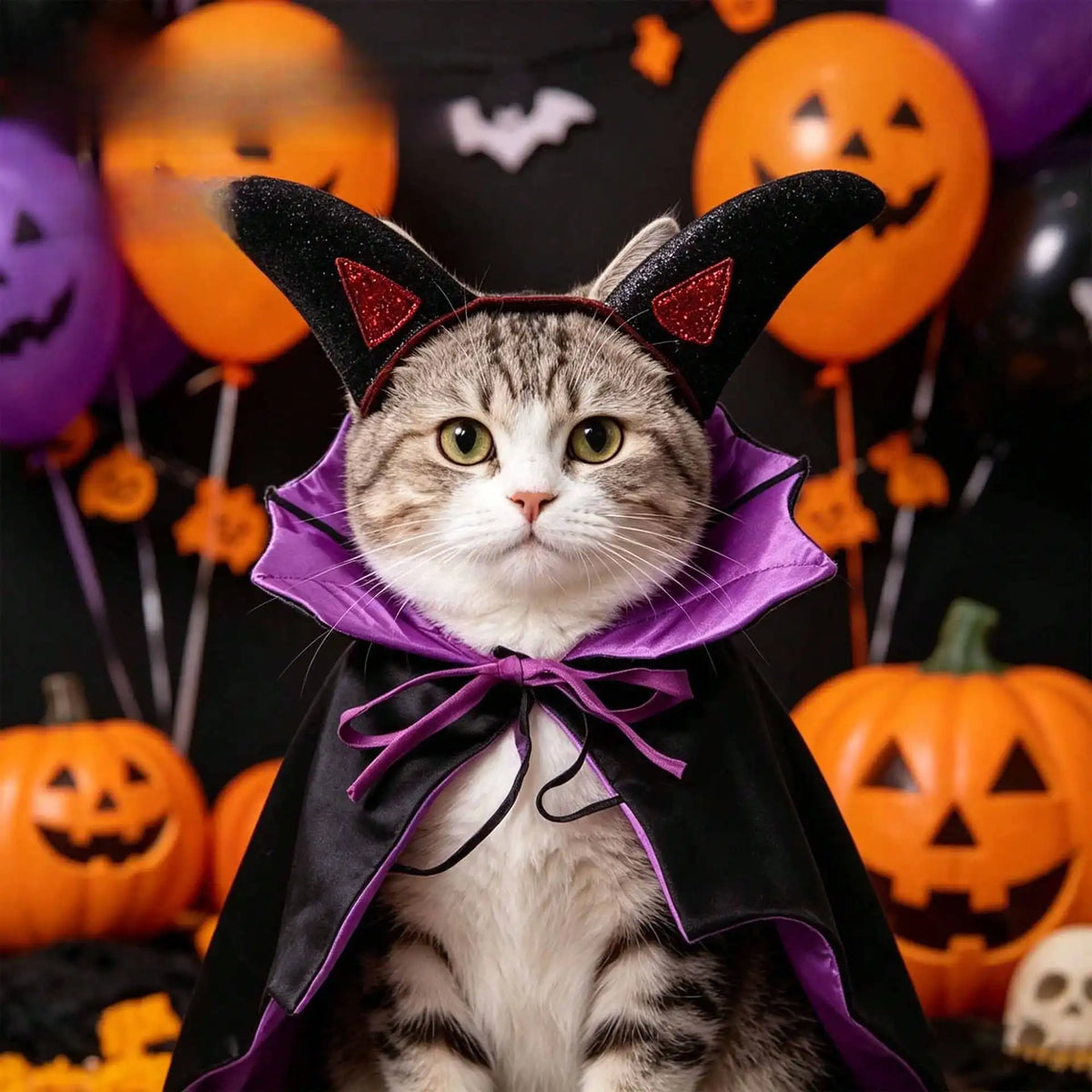 Halloween Bat Wing Pet Costume Cape for Dogs and Cats
