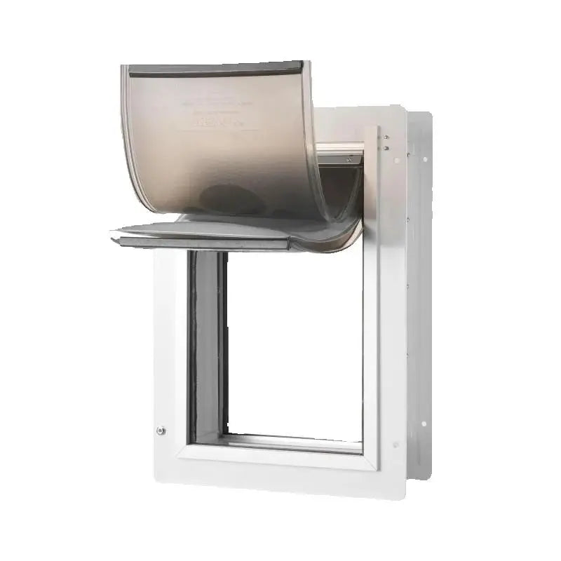 SucceBuy Metal Frame Pet Door With Lock And Weatherproof Flaps