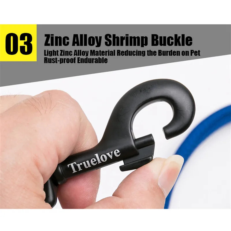 Truelove Soft Padded Reflective Nylon Mesh Dog Leash