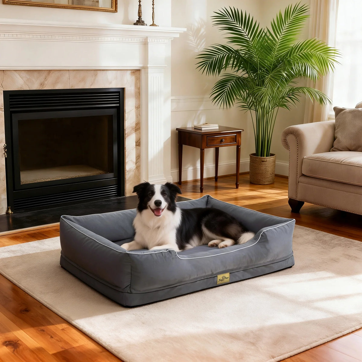 Bingopaw Orthopedic Dog Bed With Removable Foam Base Cover