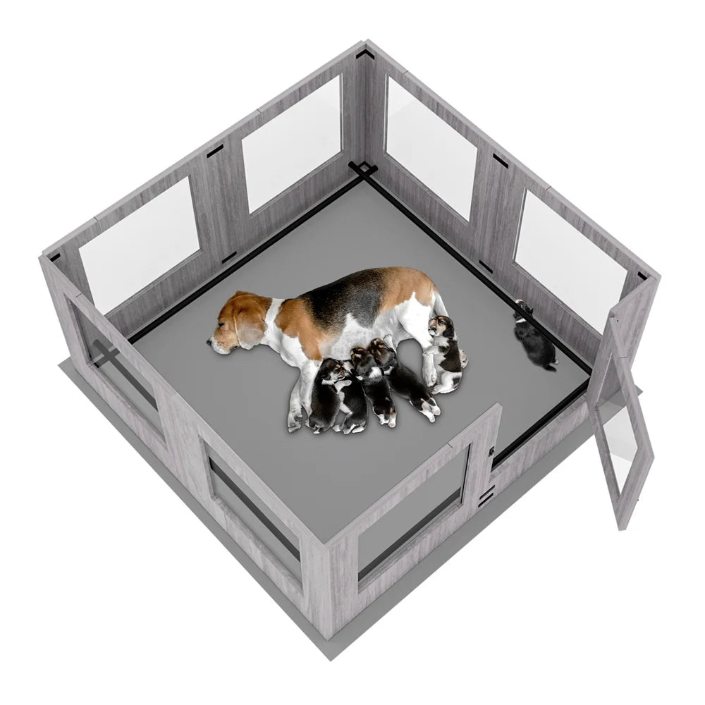 Borwart Heavy Duty Pet Playpen Kennel With Waterproof Mat