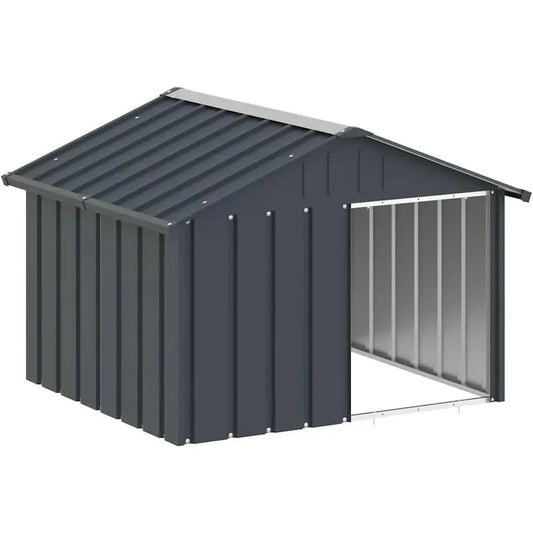 Durable Outdoor Dog House With Weatherproof Galvanized Steel Roof