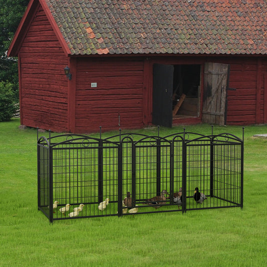 Heavy Duty Foldable Metal Dog Playpen For Indoor Outdoor Use