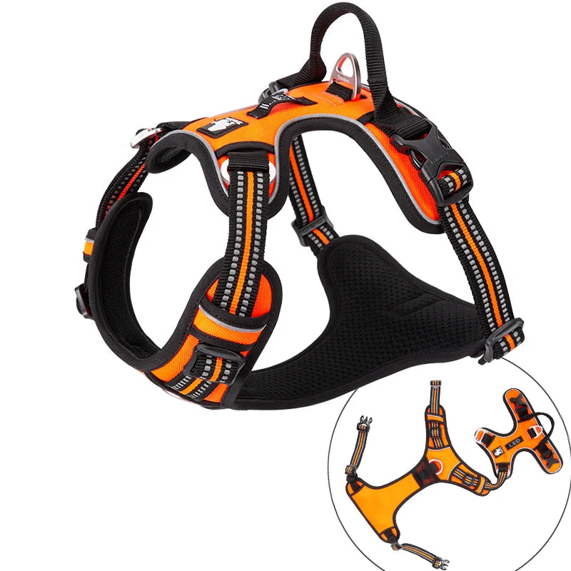 Winhyepet Reflective Dog Training Vest With Nylon Padding