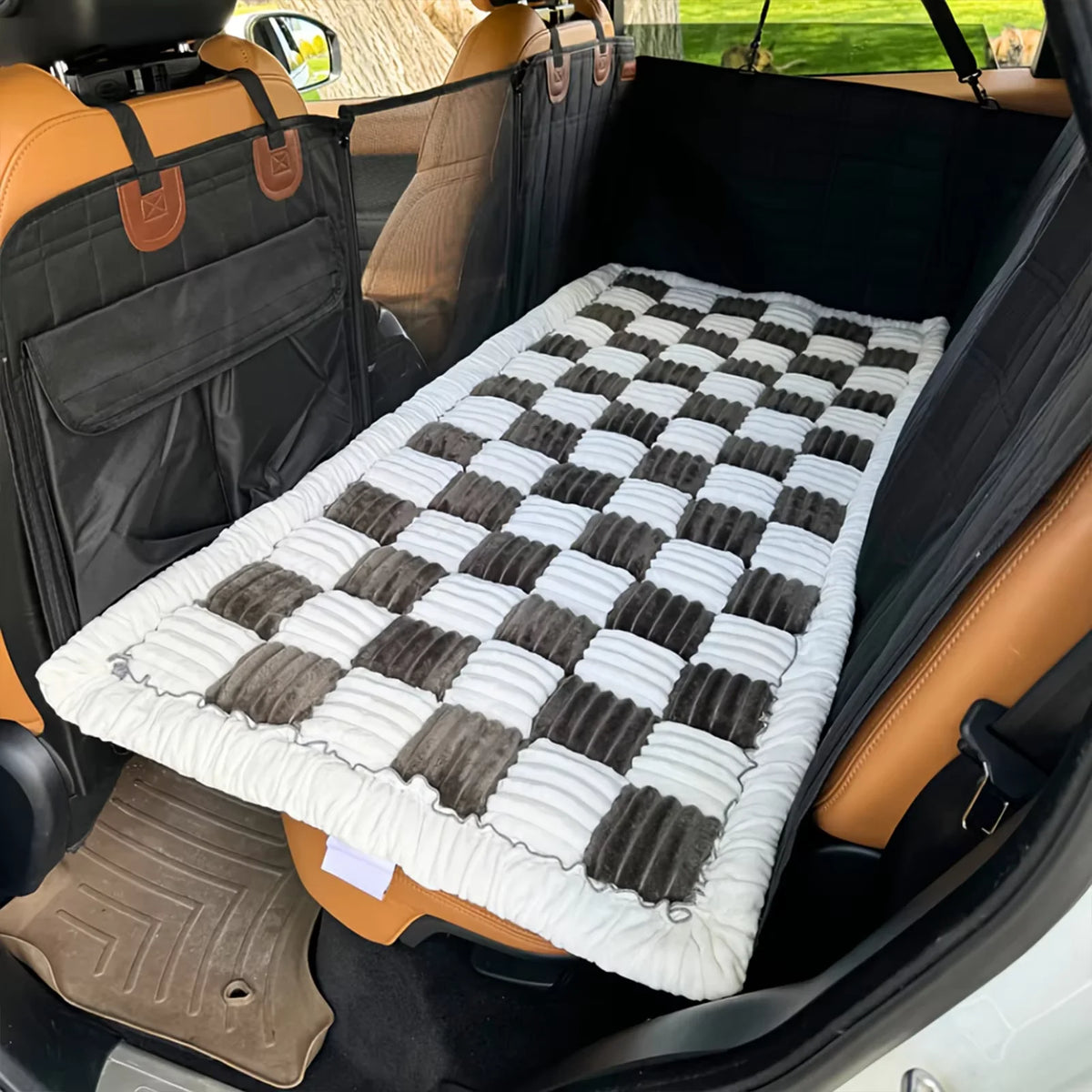 CWV Waterproof Anti Slip Coral Fleece Dog Bed Seat Cover