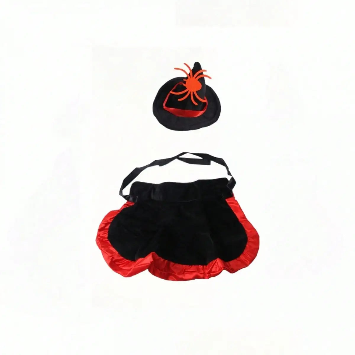 Funny Cat Dog Halloween Spider Cape And Witch Hat Costume