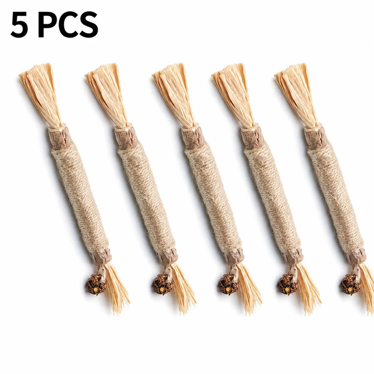 Silvervine Raffia Dental Chew Stick Toy for Cats and Dogs
