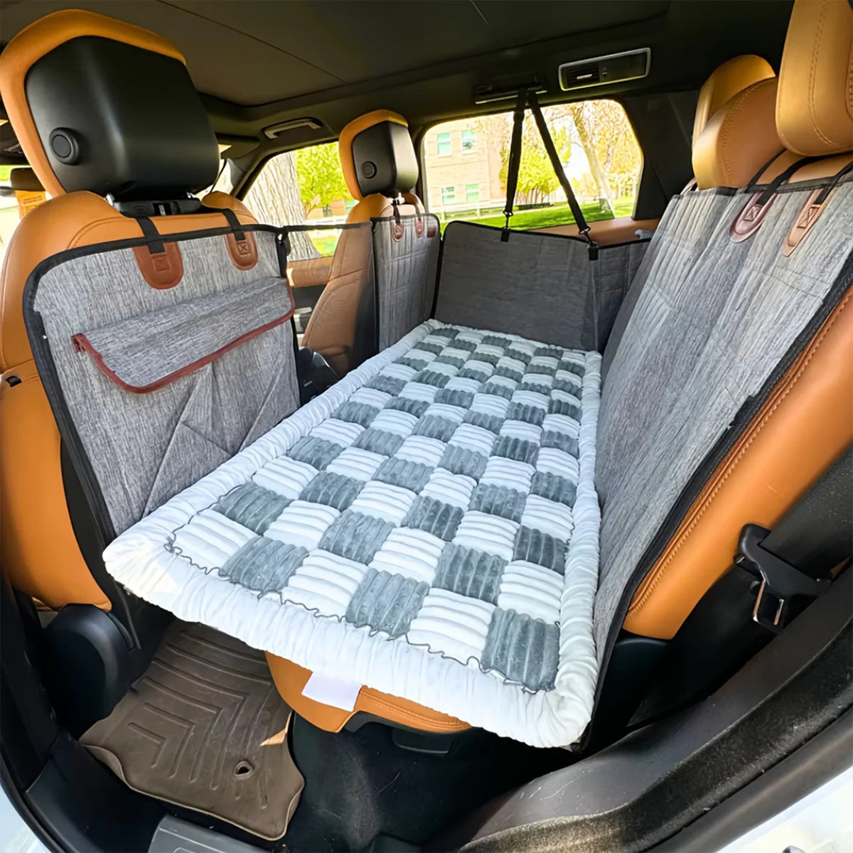 CWV Waterproof Anti Slip Coral Fleece Dog Bed Seat Cover