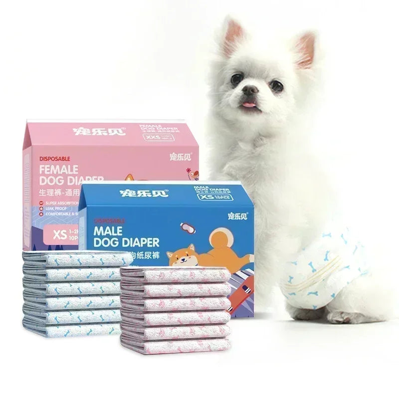 Super Absorbent Disposable Pet Diapers Leakproof Dog And Cat Nappies