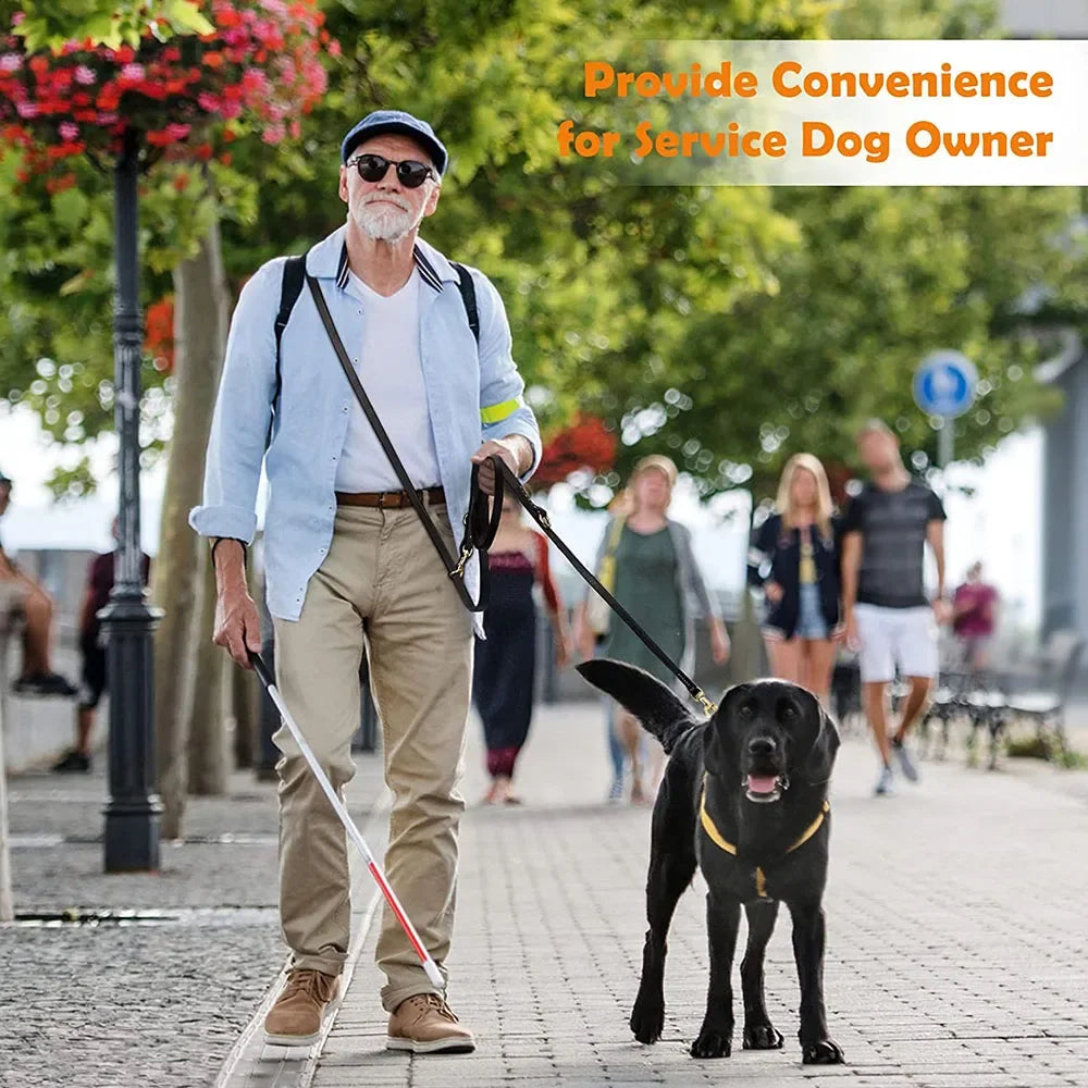 Genuine Leather Hands Free Adjustable Multi Function Dog Leash