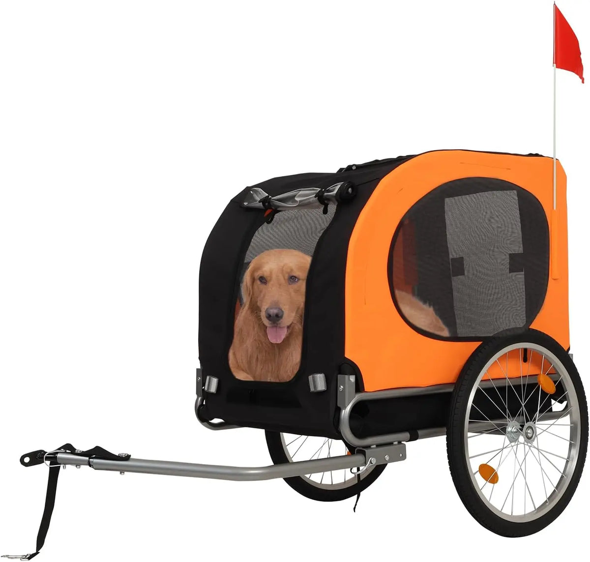 HiMISS Dog Bike Trailer And Jogging Stroller With Ventilated Mesh