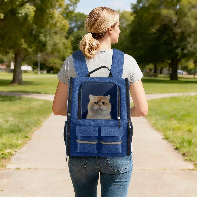2 In 1 Rolling Pet Carrier With Telescoping Handle