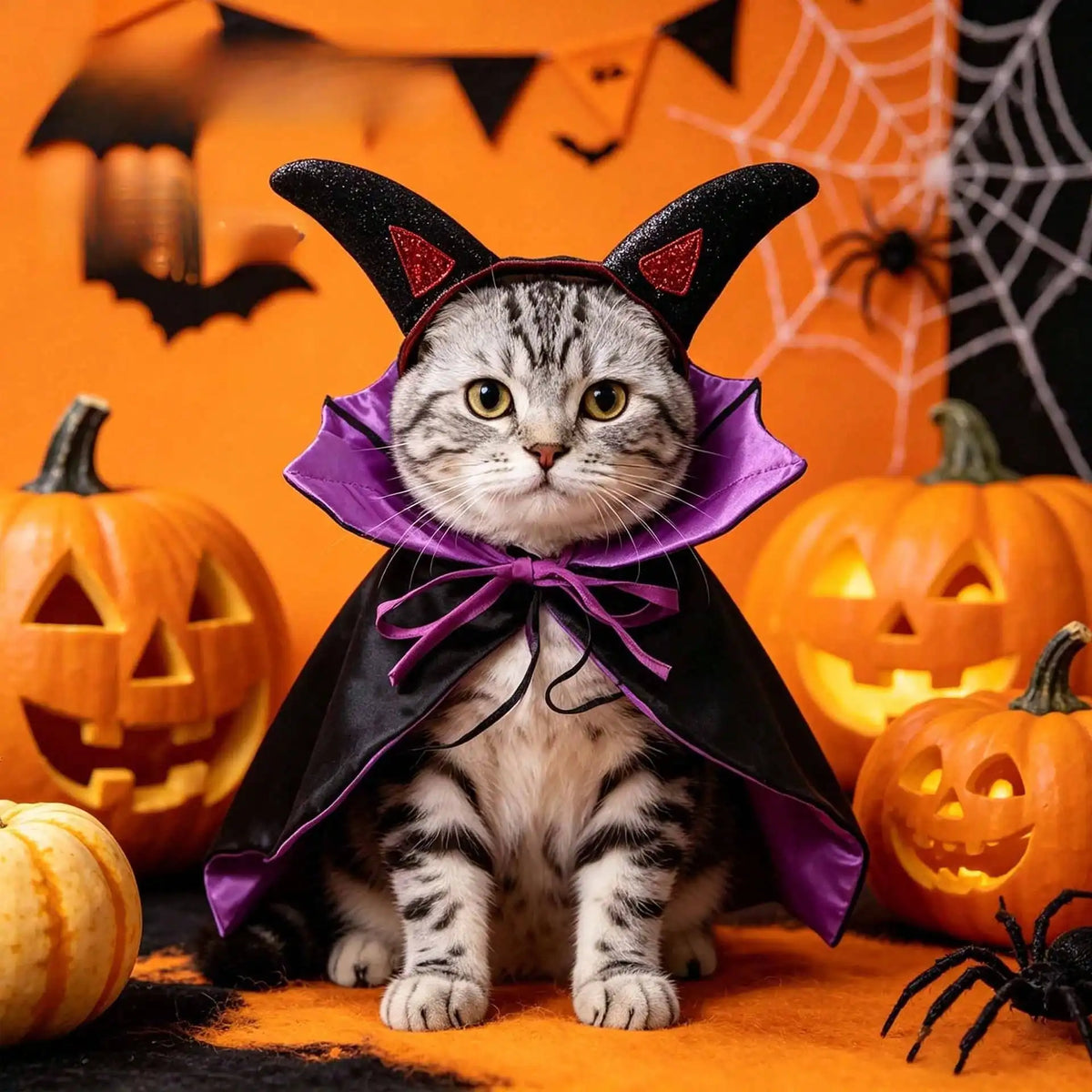 Halloween Bat Wing Pet Costume Cape for Dogs and Cats