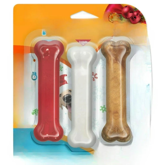 Puppy Chew Toy Starter Kit With Chicken And Bacon Treats