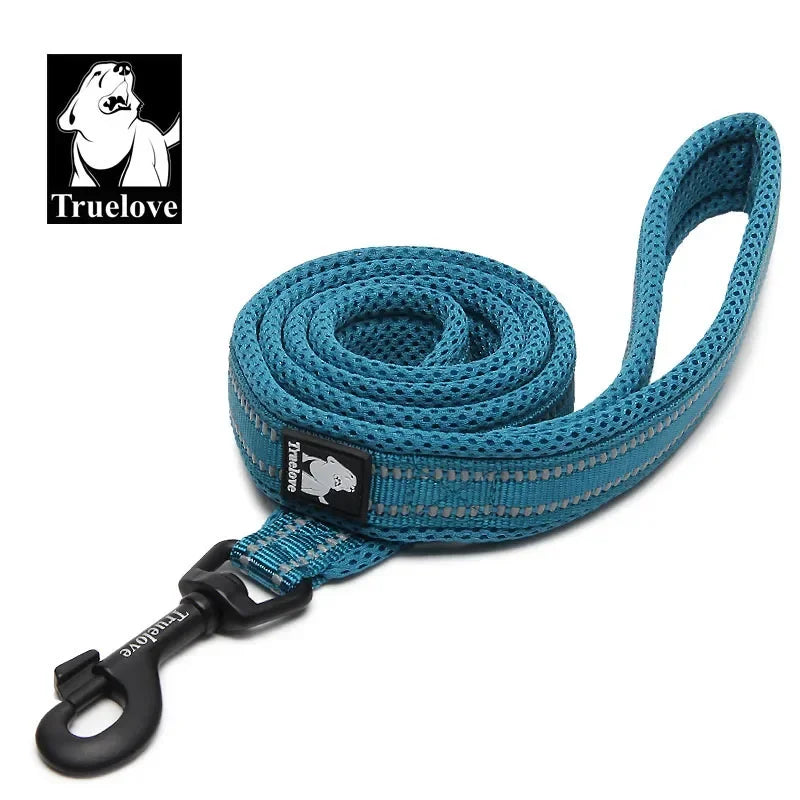 Truelove Soft Padded Reflective Nylon Mesh Dog Leash