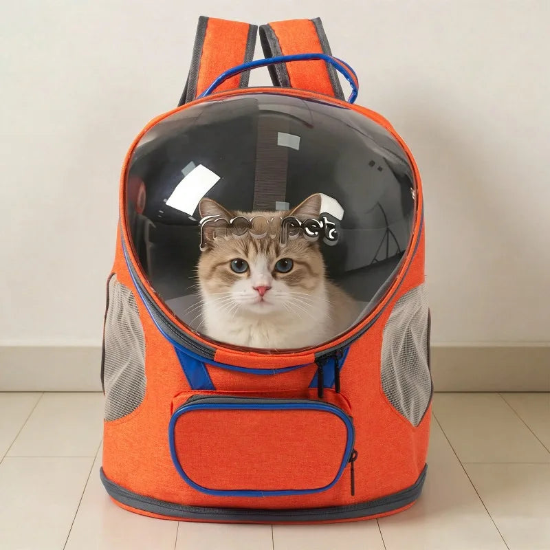 Foldable Breathable Pet Backpack Carrier For Cats And Dogs