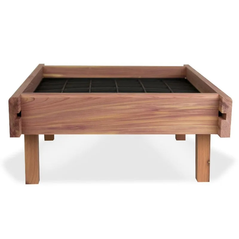 Red Cedar Wild Bird Ground Feeder With Folding Legs