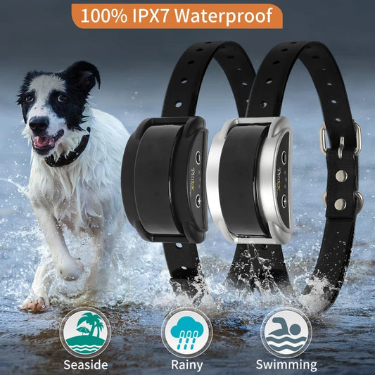 PaiPaitek Automatic Anti Barking Dog Collar with Waterproof Bark Control