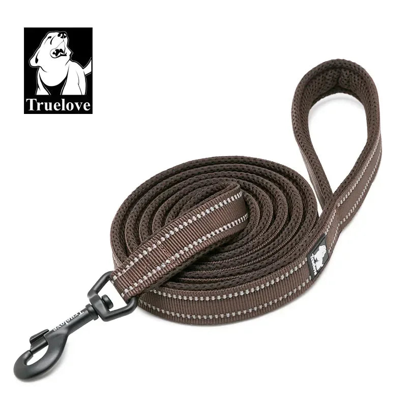 Truelove Soft Padded Reflective Nylon Mesh Dog Leash