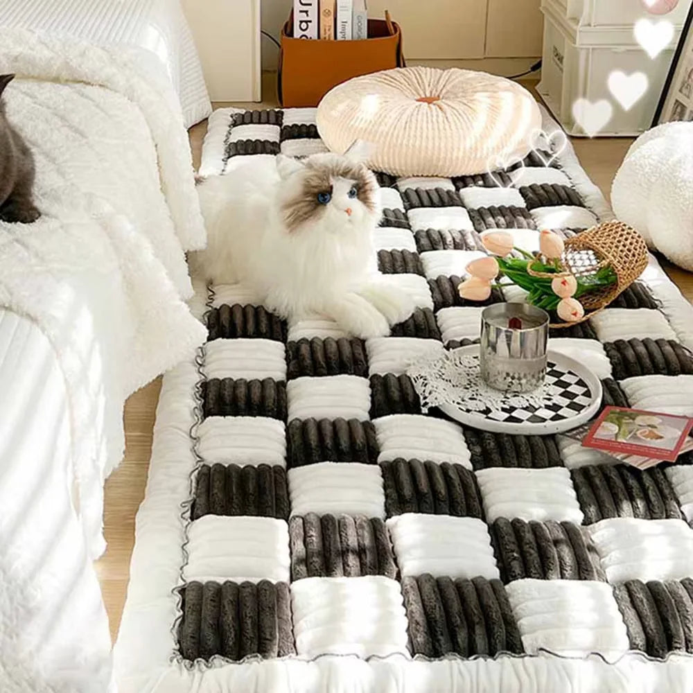 CWV Waterproof Anti Slip Coral Fleece Dog Bed Seat Cover