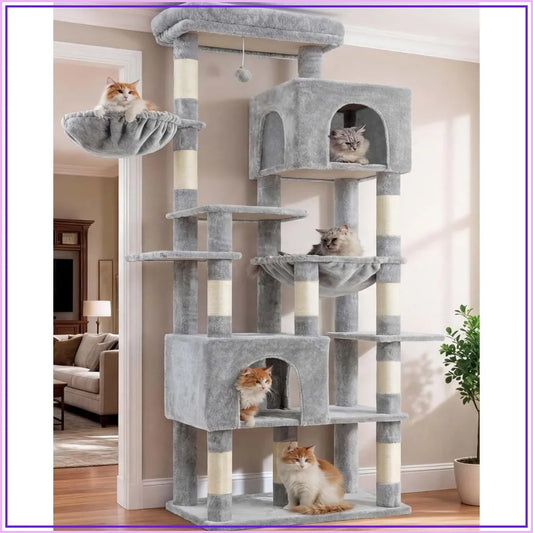Heavy Duty Cat Tree With Condos Hammocks And Scratching Posts
