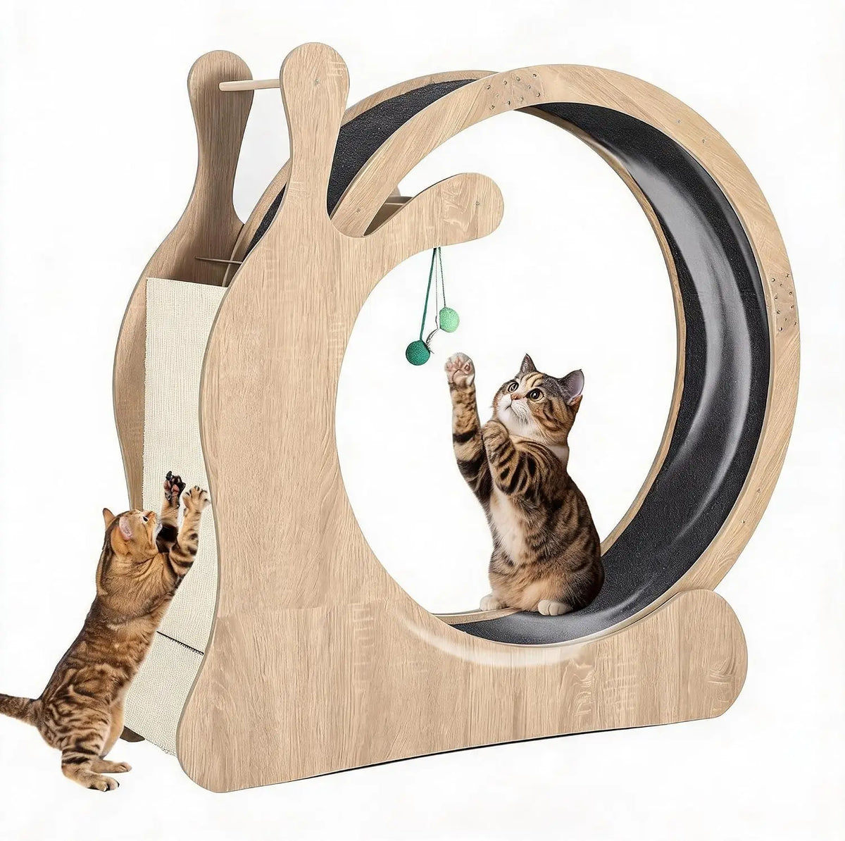 Garvee Cat Treadmill Running Wheel With Exercise And Climbing Features