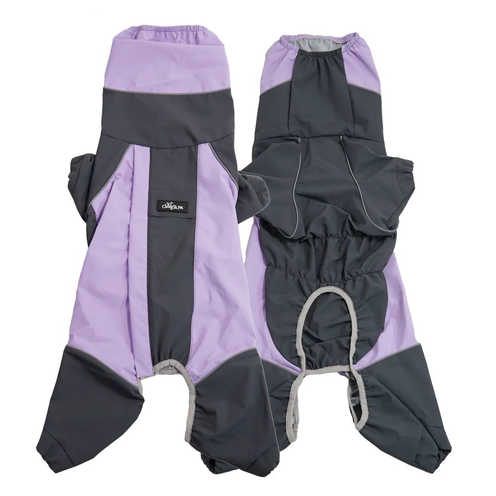 Waterproof Full Body Raincoat for Corgis and Short Leg Dogs
