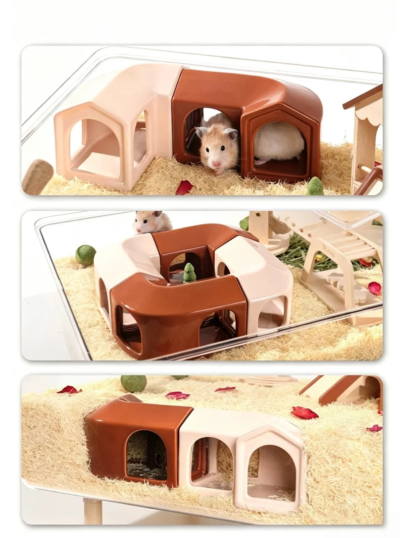 Ceramic Small Pet House For Hamsters Rabbits And Chinchillas