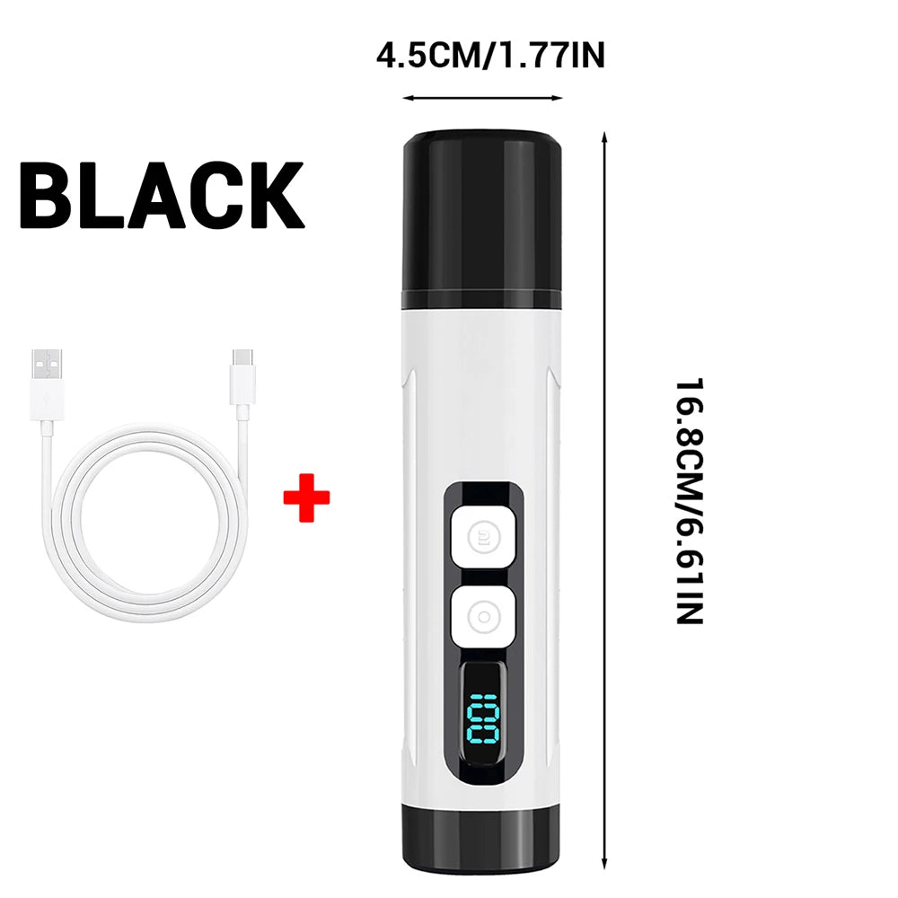 Electric Pet Nail Grinder With 3 Speed Settings LED Light