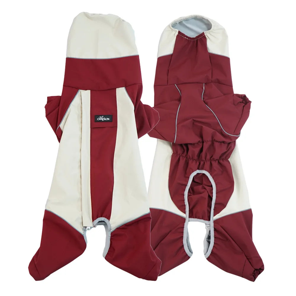 Waterproof Full Body Raincoat for Corgis and Short Leg Dogs