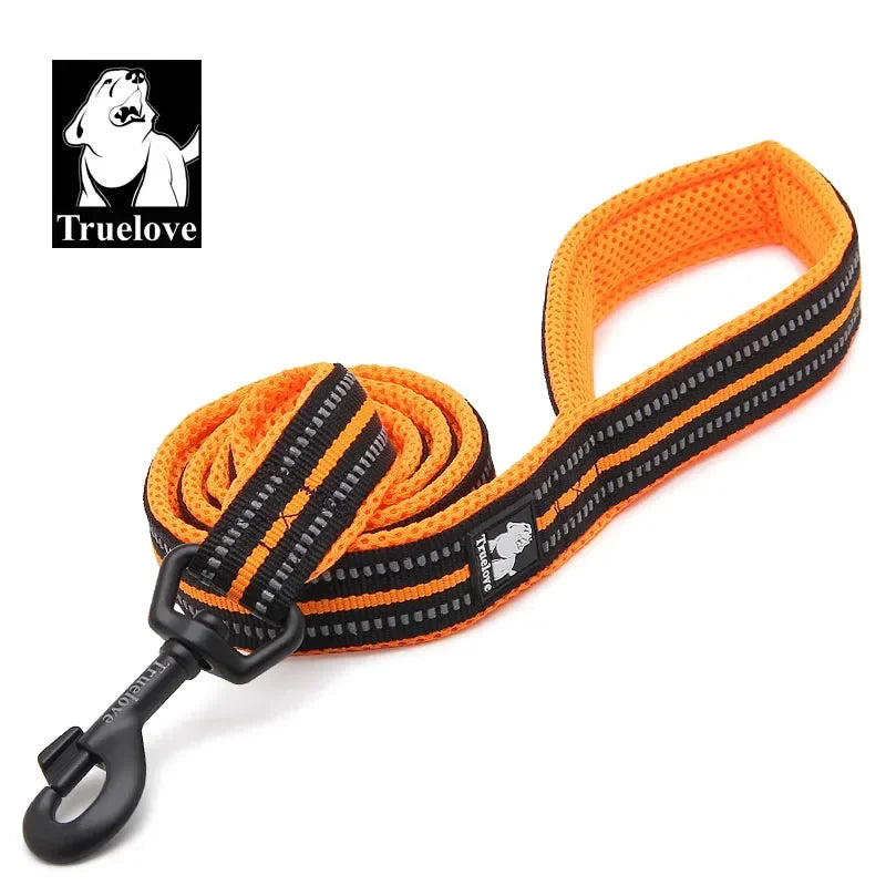 Truelove Soft Padded Reflective Nylon Mesh Dog Leash